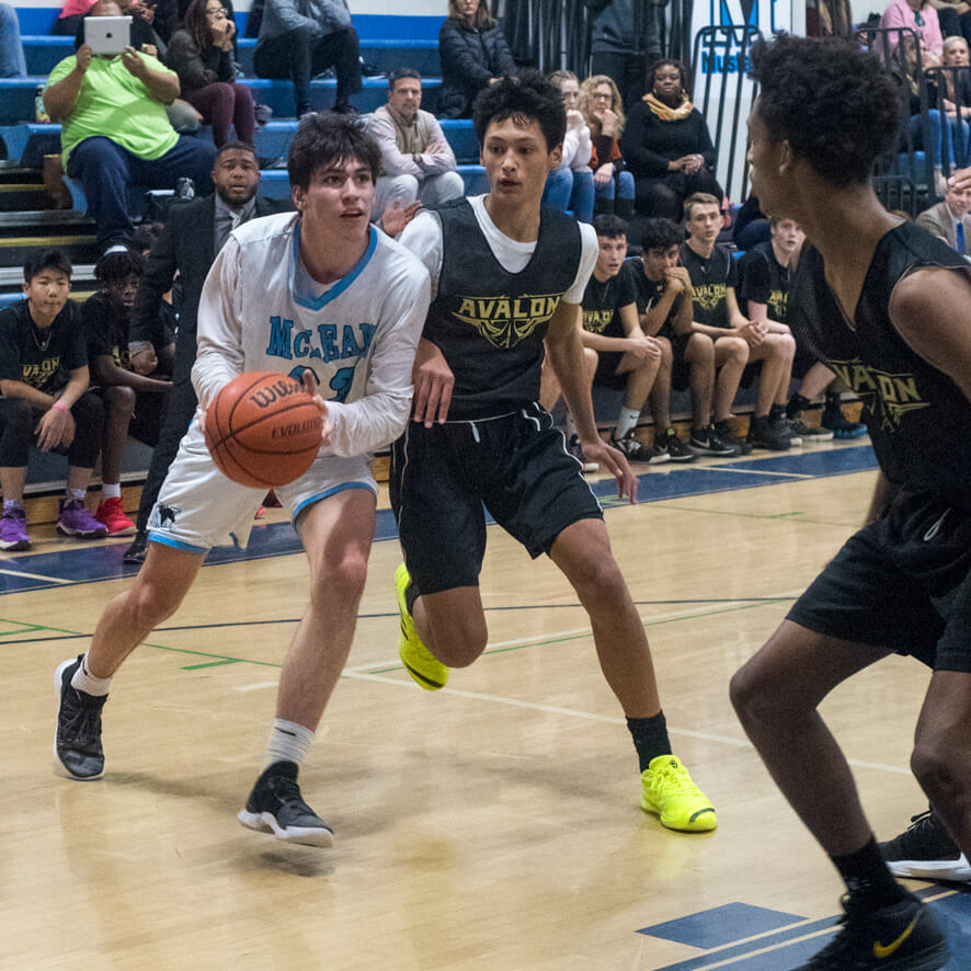 McLean boys varsity basketball game