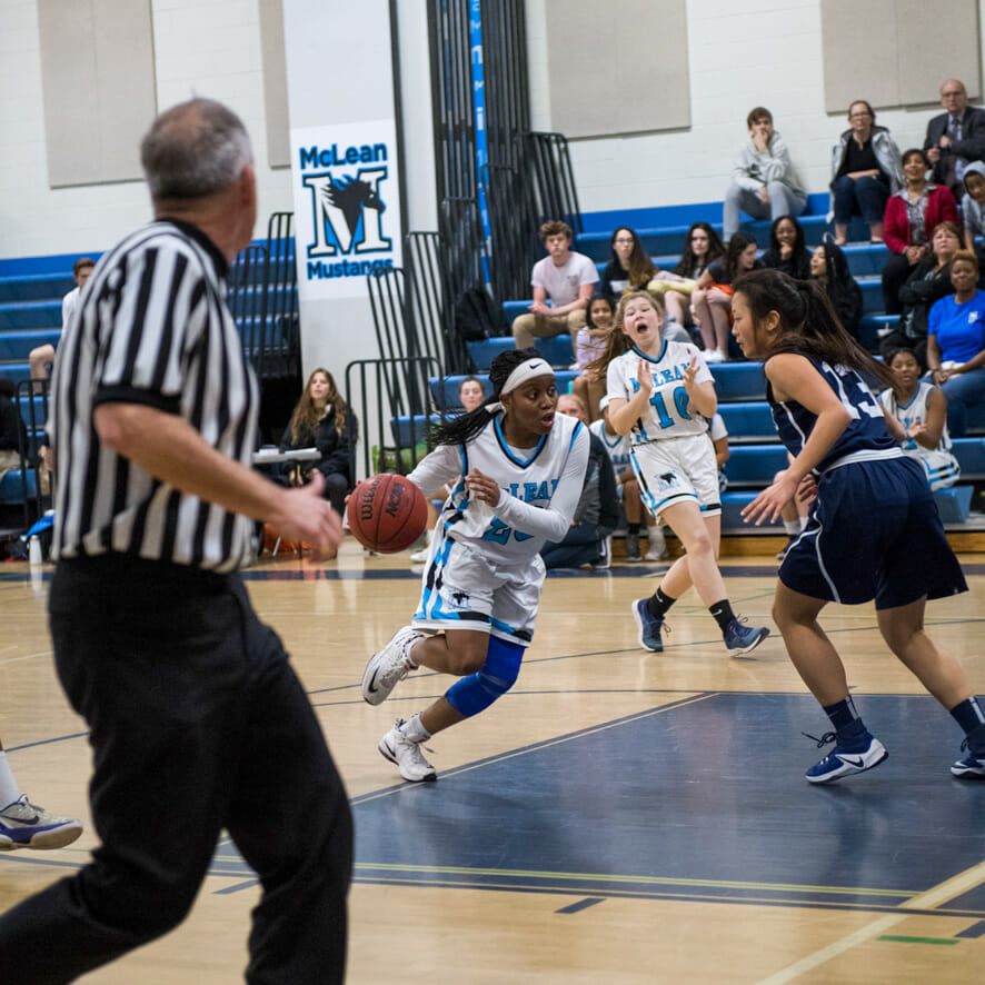 McLean girls varsity basketball game